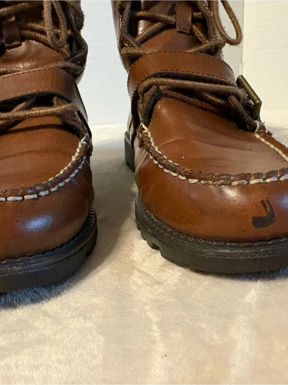 Polo by Ralph Lauren Brown Leather Lace-Up boys Boots